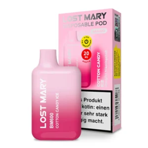 Lost Mary BM600 - Cotton Candy Ice 20mg Nikotin