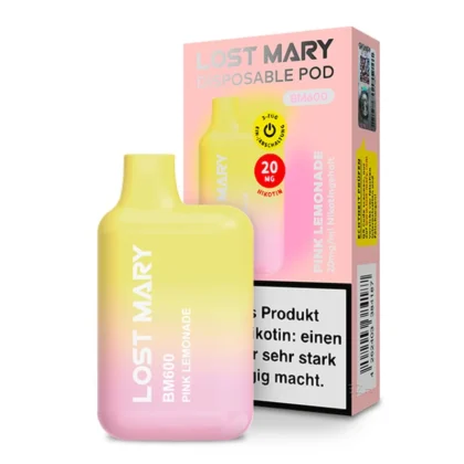 Lost Mary BM600 - Pink Lemonade 20mg Nikotin